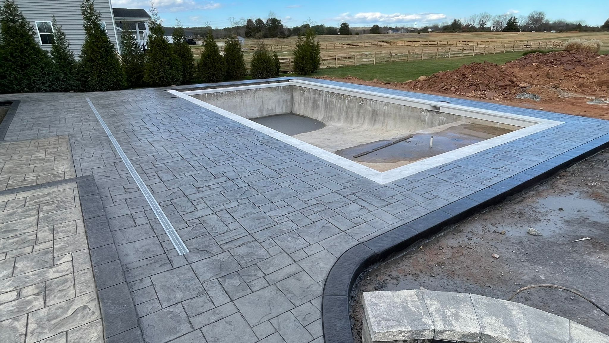stamped concrete and pool contractor northern VA | Nokesville