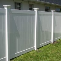 White Vinyl Fence